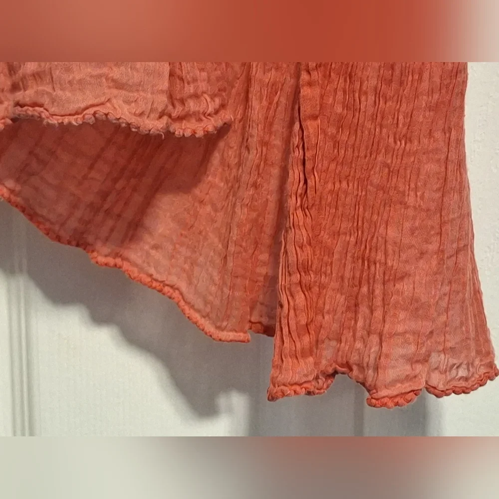 DEVRED | Peach Cotton Scarf